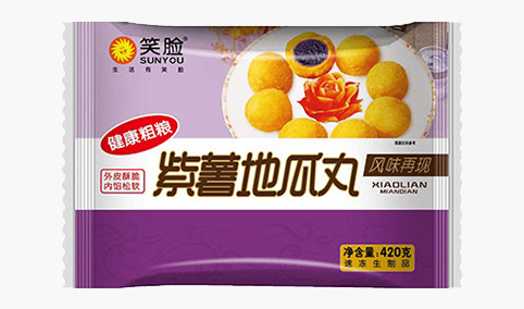 紫薯地瓜丸420g-笑臉